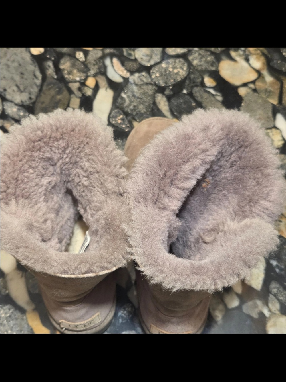 UGG Women's Short Shearling-Lined Suede Boots - Taupe - Picture 6 of 10